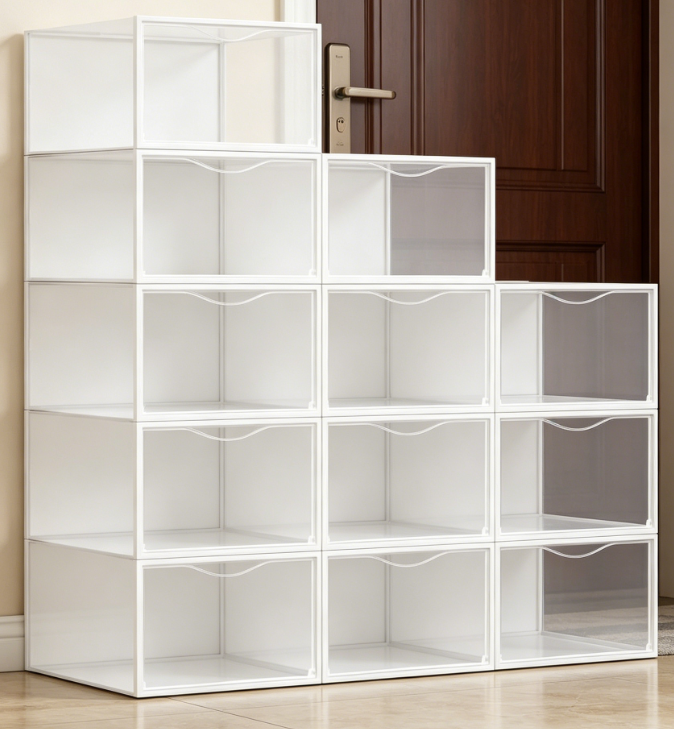 Transparent, Stackable Sneaker Storage Rack - Image 2