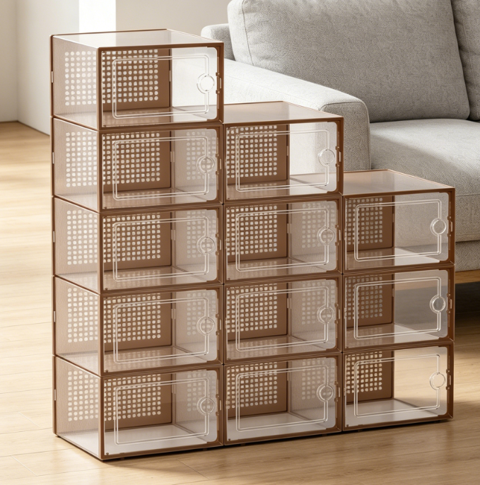Extra-Large Transparent Sneaker Storage Box - Image 2
