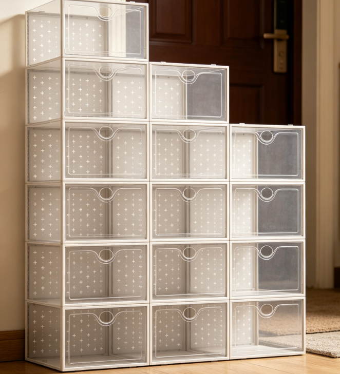 Grey Extra-Large Transparent Sneaker Display Case - Image 2