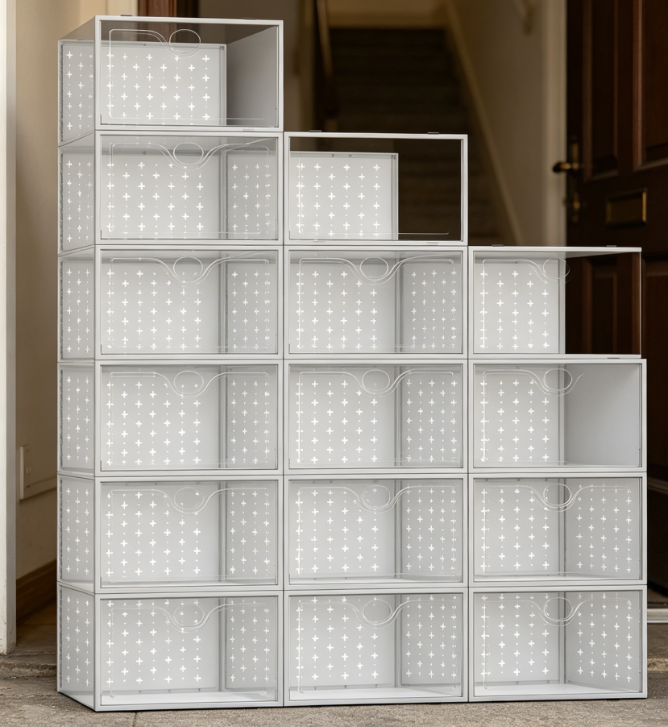 Grey Extra-Large Transparent Sneaker Display Case
