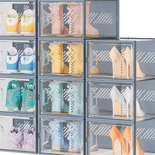 Alternative view of Extra-Large Transparent Stackable Shoe Box for Oversized Footwear
