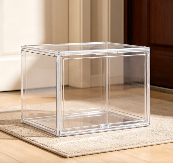 Super Extra-Large Transparent Display & Storage Box with Magnetic Door - Image 2