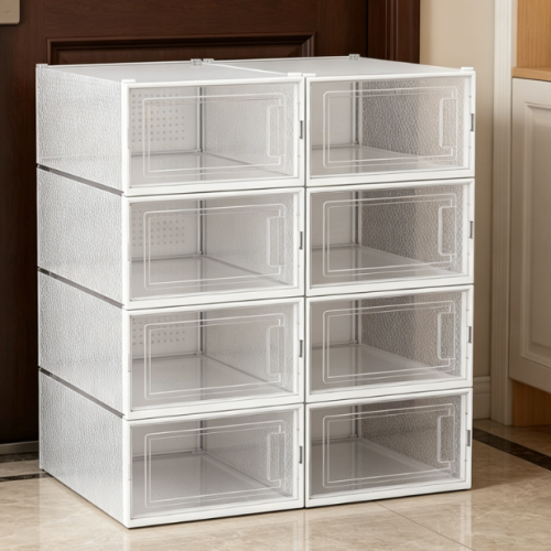 Alternative view of Stackable Transparent Storage Bin for Tall Boots