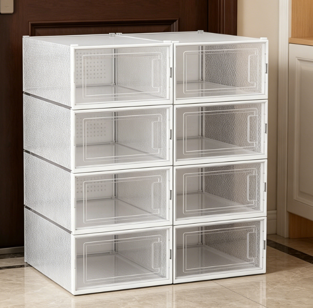 Stackable Transparent Storage Bin for Tall Boots - Image 2