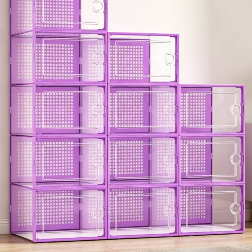 Transparent, Stackable Shoe Box for Toy Storage