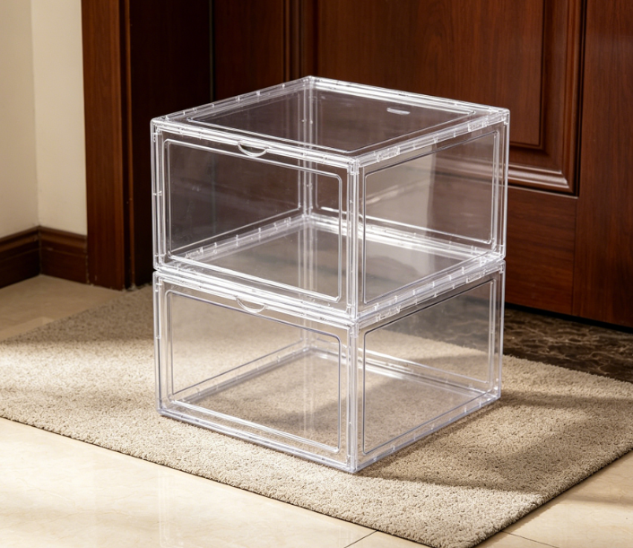 Crystal-Clear Acrylic Single-Shoe Display Box