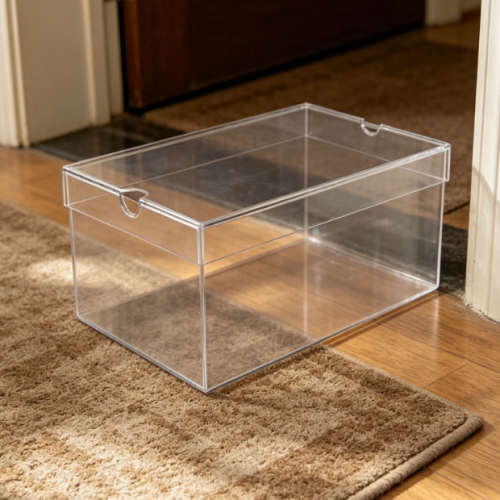 Alternative view of Luxury Lucite Shoe Box with Transparent Lid (Men's)
