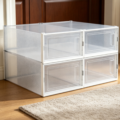 Alternative view of Transparent Stackable Storage Bin for Boots & Sneakers